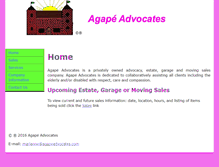 Tablet Screenshot of agape-advocates.com